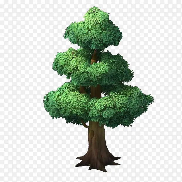 游戏中的立体树木