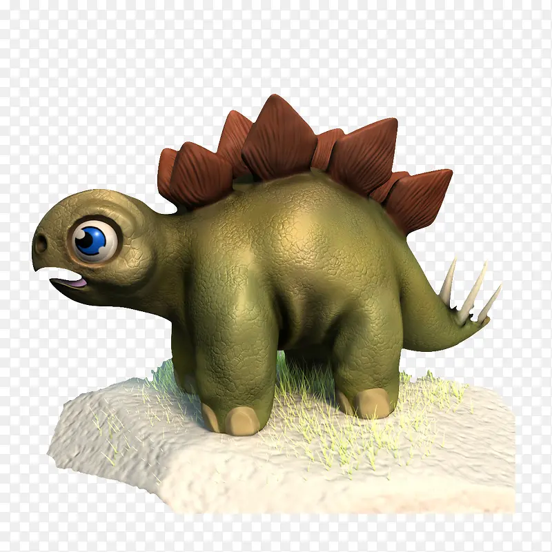 可爱3D恐龙