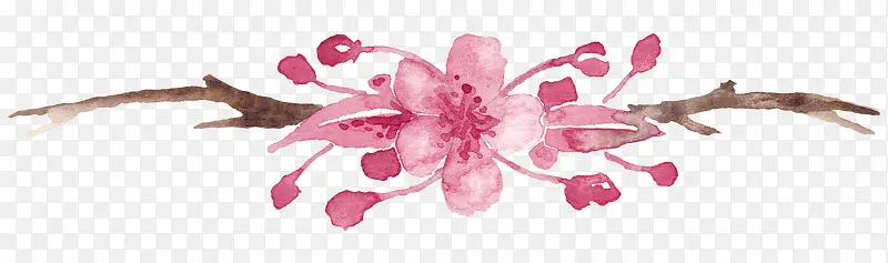 樱花水墨画