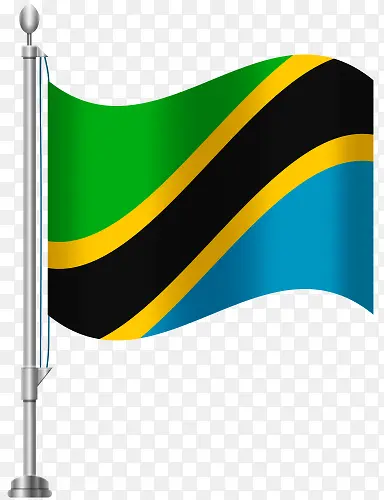坦桑尼亚国旗免扣素材