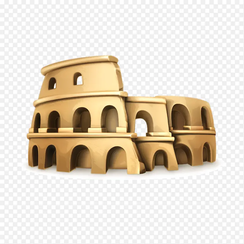 矢量古罗马建筑