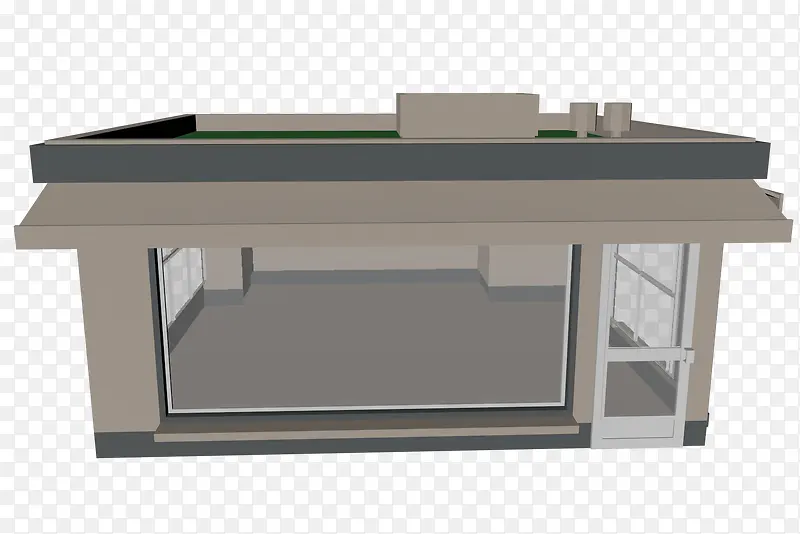 卡通3D空房子png图标