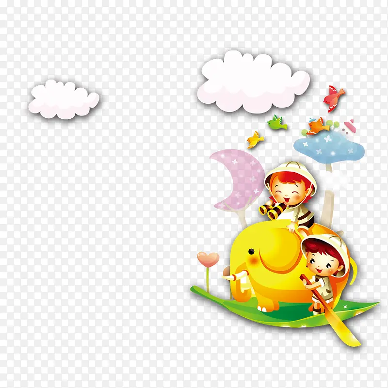 卡通人物白云学生管理