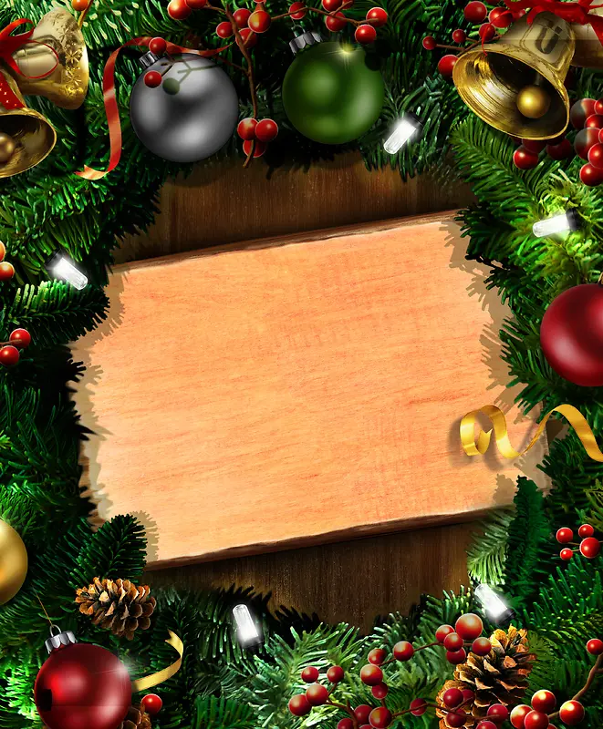 圣诞留言木板