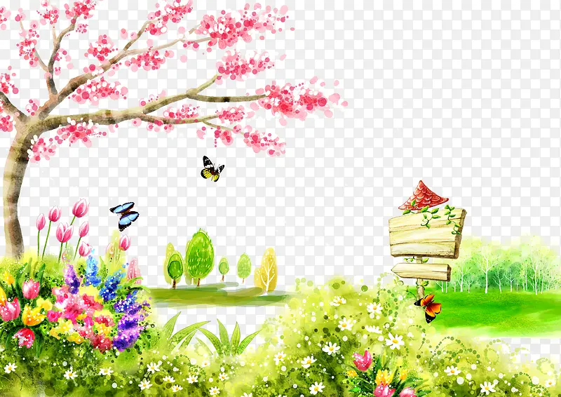 卡通风景