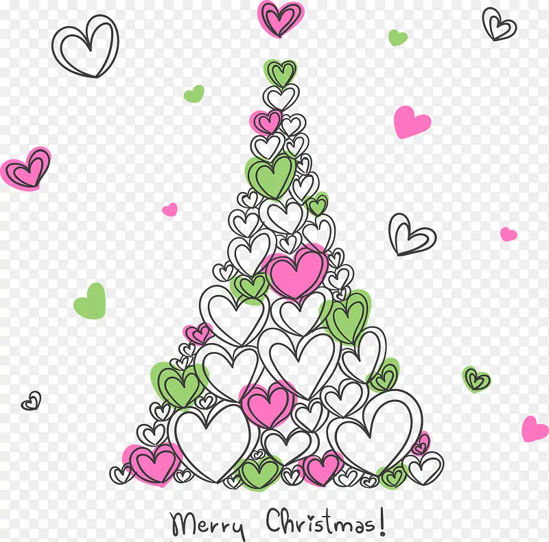 爱心圣诞树