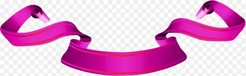 淡紫色的动感曲线丝带