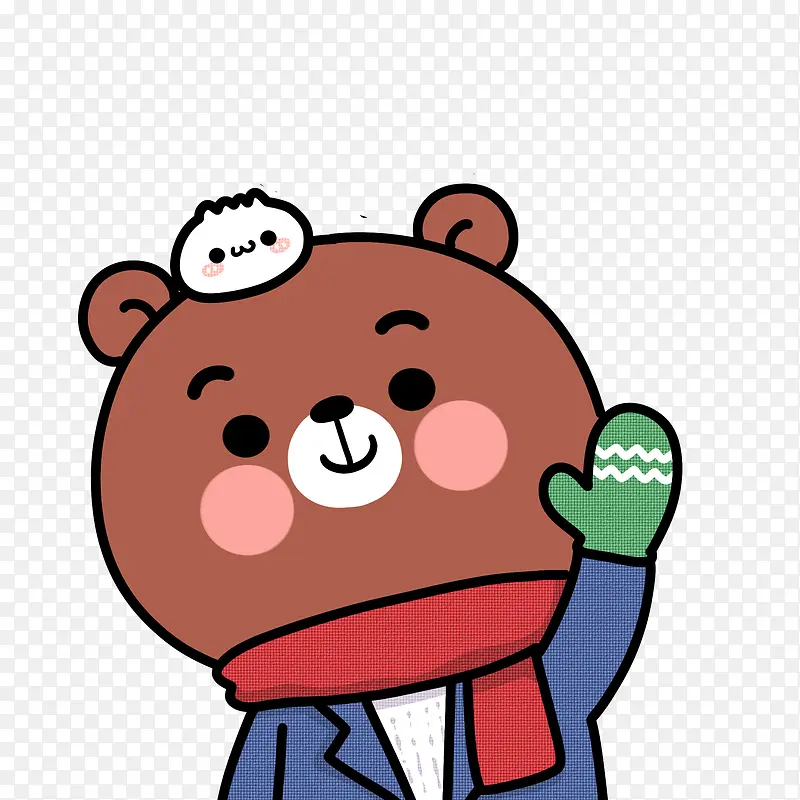 冬天的小熊
