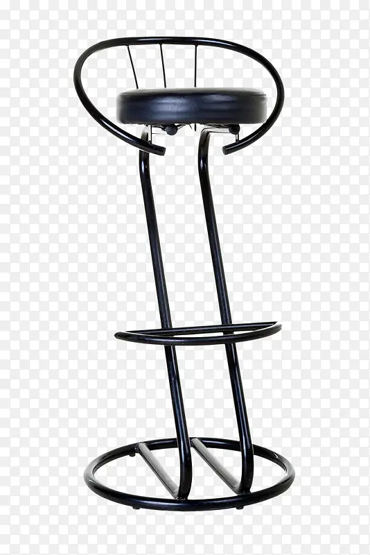 黑色金属高脚椅子