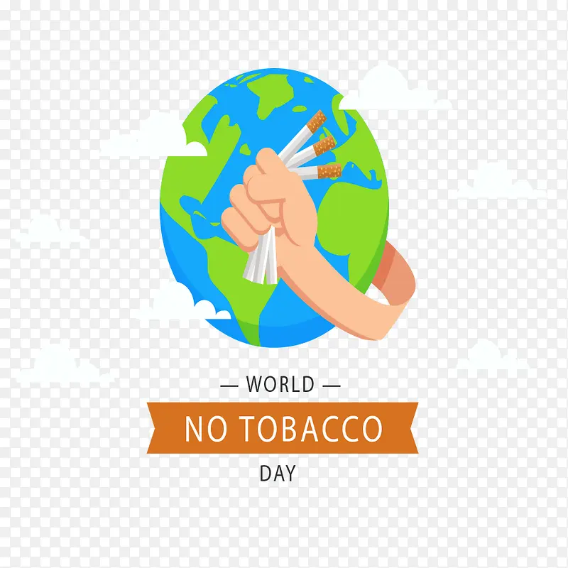 世界禁烟日家庭图案