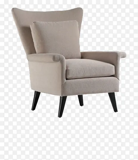 灰色麻布简约沙发椅子