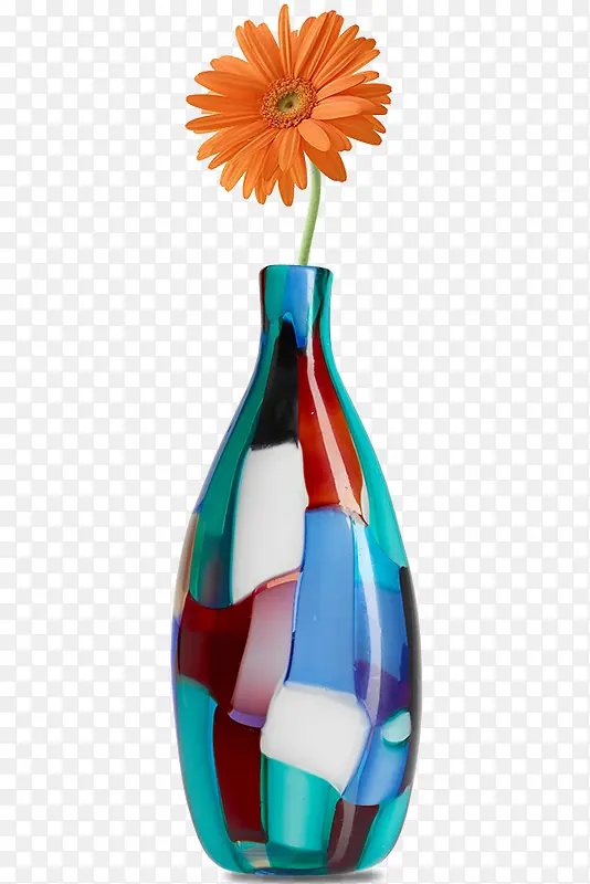 彩色创意拼接花瓶