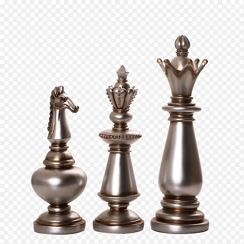 欧美仿古国际象棋摆件家居软装工