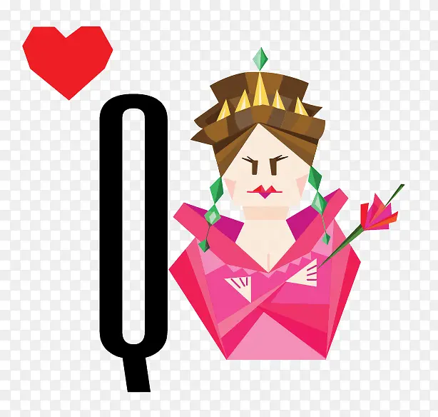 扑克牌Q女王