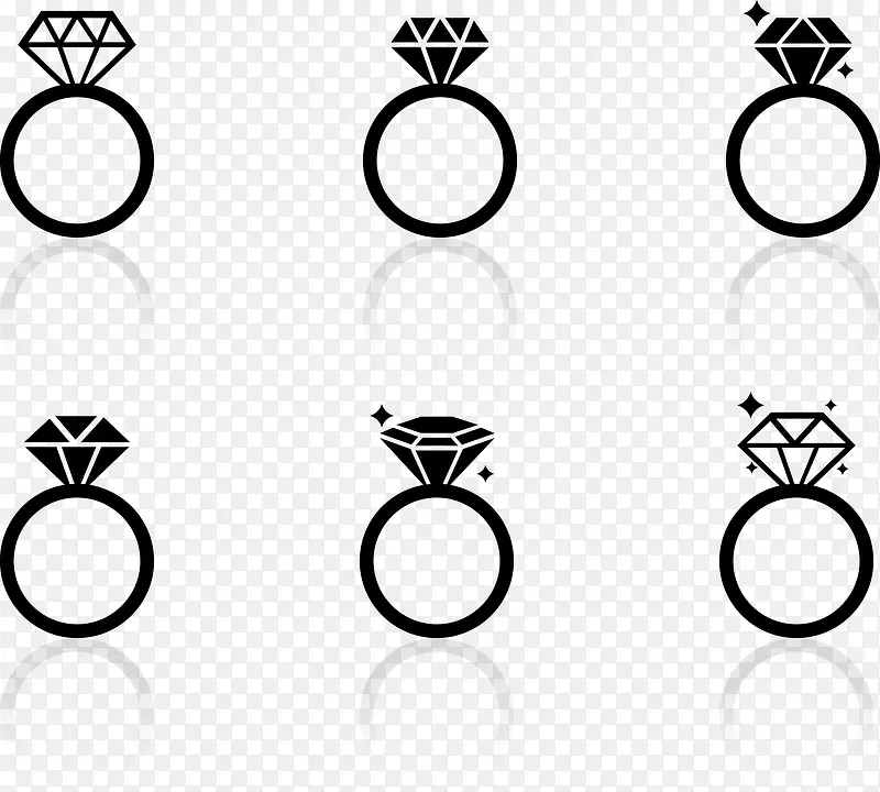 钻石戒指剪影