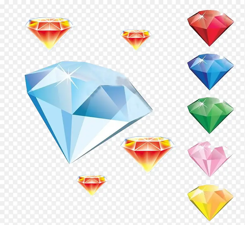 五彩缤纷的钻石