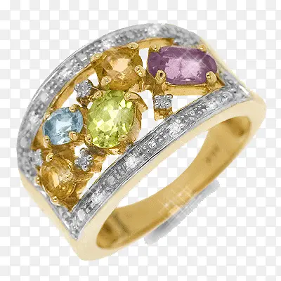 钻石宝石戒指素材