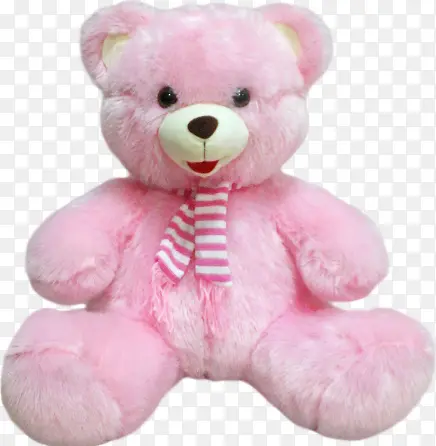 粉色毛绒熊