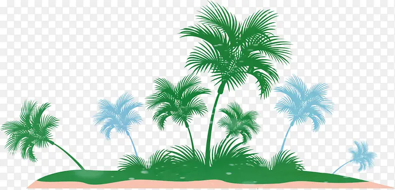 矢量椰树图片