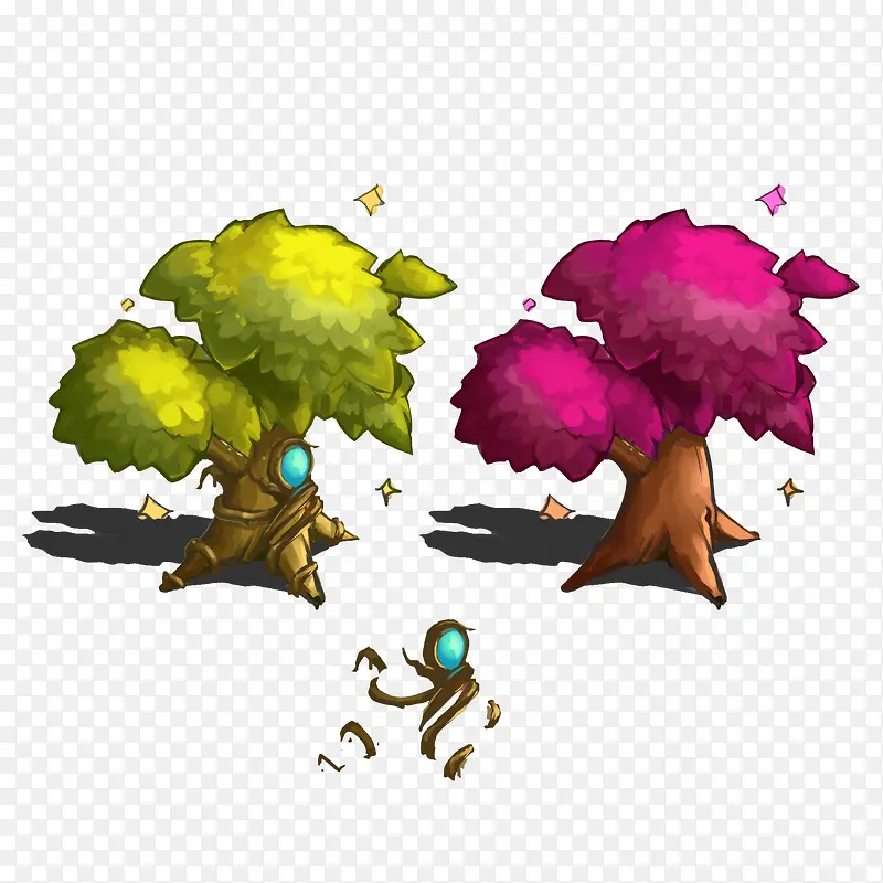 游戏中的树木