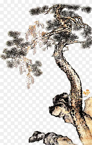 中国风树木