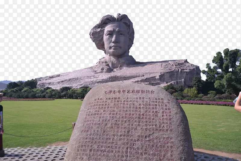 著名青年毛泽东雕像