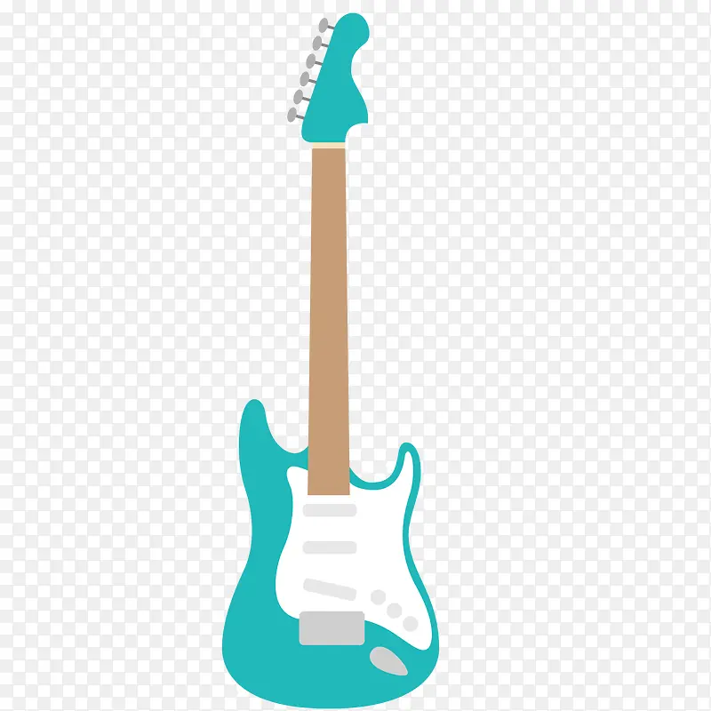 蓝色的电吉他设计