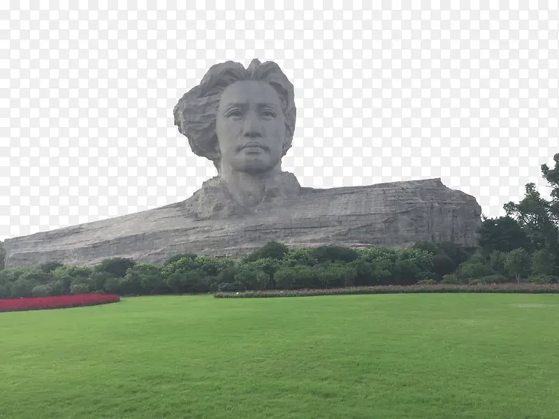 著名景点橘子洲青年毛泽东雕像