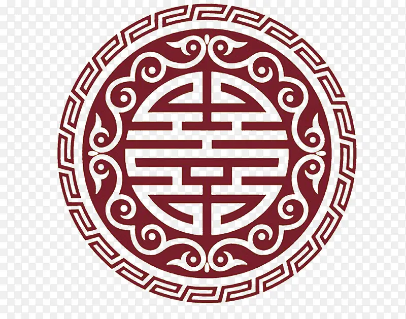圆圈型古典中国风图案