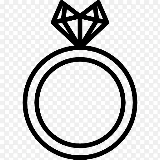 心形钻石戒指图标