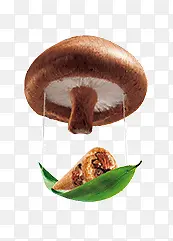 蘑菇热气球粽子叶