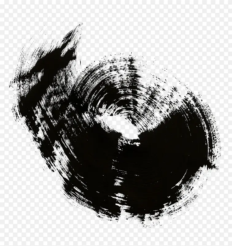 水墨笔触图案