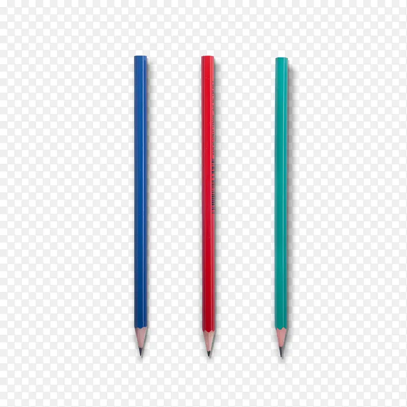 彩色柱形铅笔