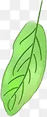 绿叶漫画美景植物叶子