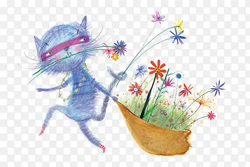 偷花的猫