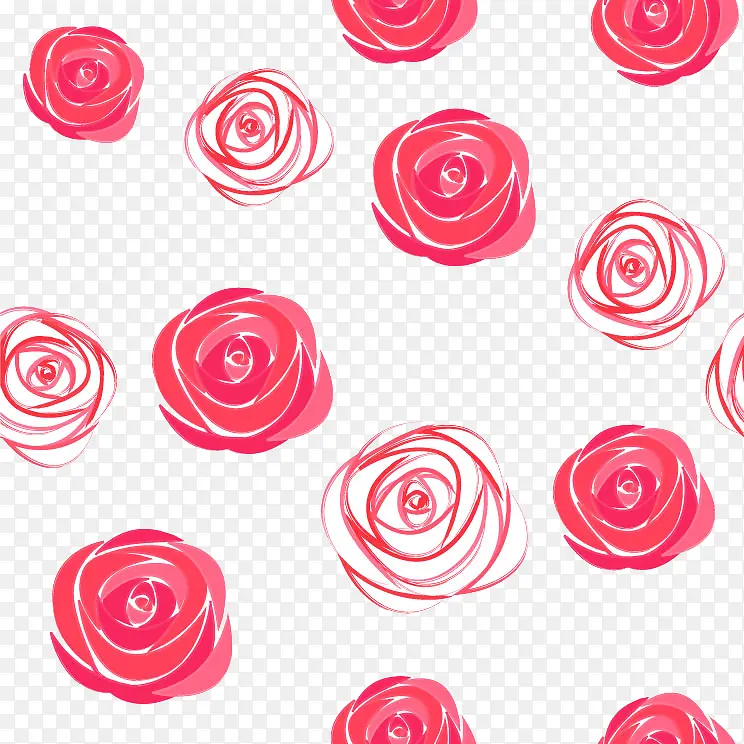粉红玫瑰花铺满素材