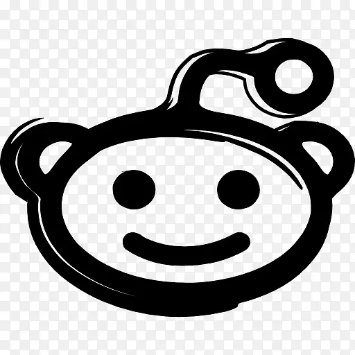 Reddit的吉祥物标志变素描图标
