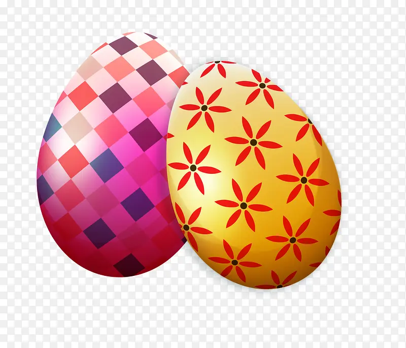 复活节两颗美丽彩蛋