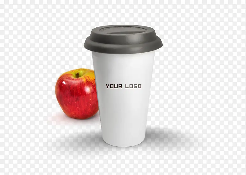 苹果和可换logo的纸杯