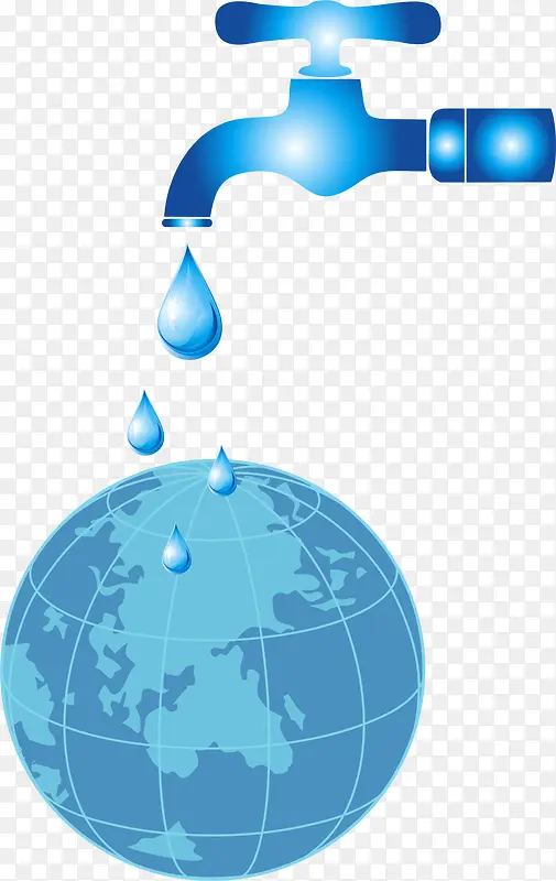 世界水日蓝色水滴