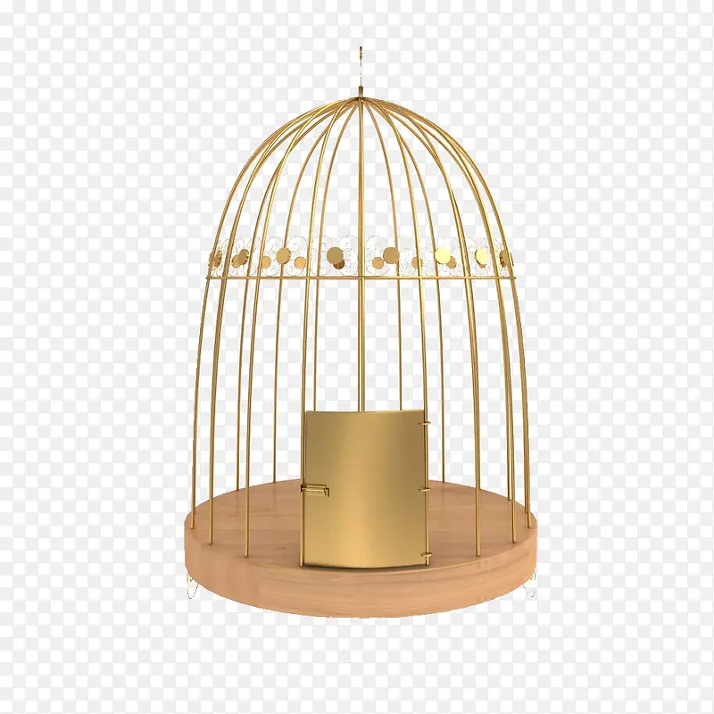 金色圆顶鸟笼