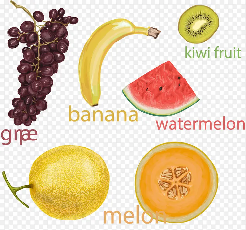 五种新鲜水果