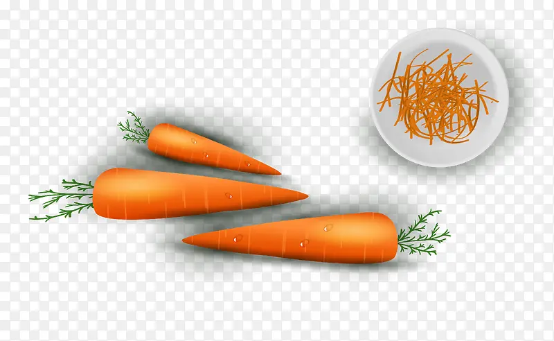 矢量卡通蔬菜红萝卜蔬菜