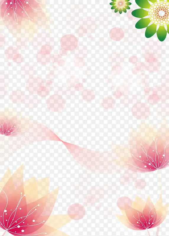 粉色花卉装饰背景图案