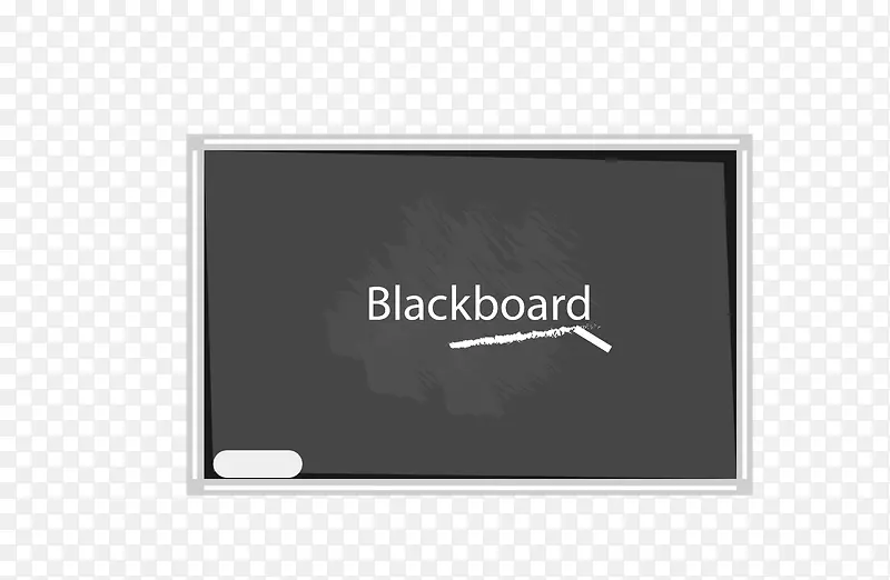 矢量黑色英文标注黑板教学用具