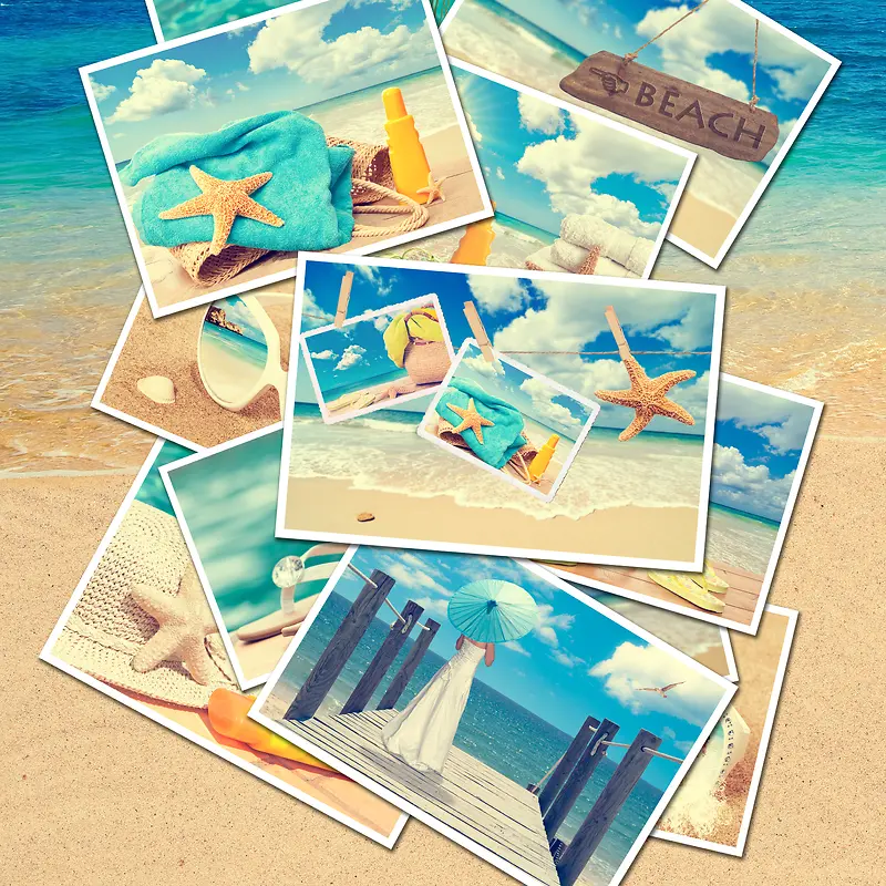 夏日海滩相片
