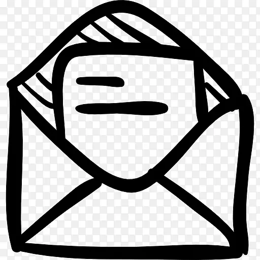 电子邮件打开信封信封图标