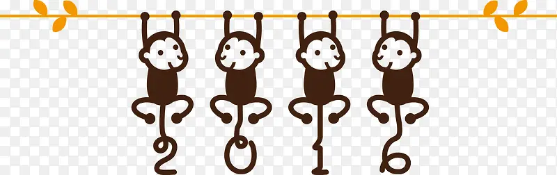 四只小猴子