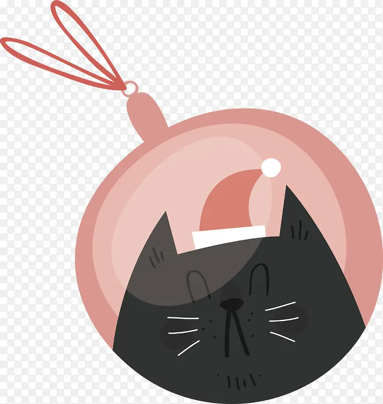 黑色猫咪圣诞球