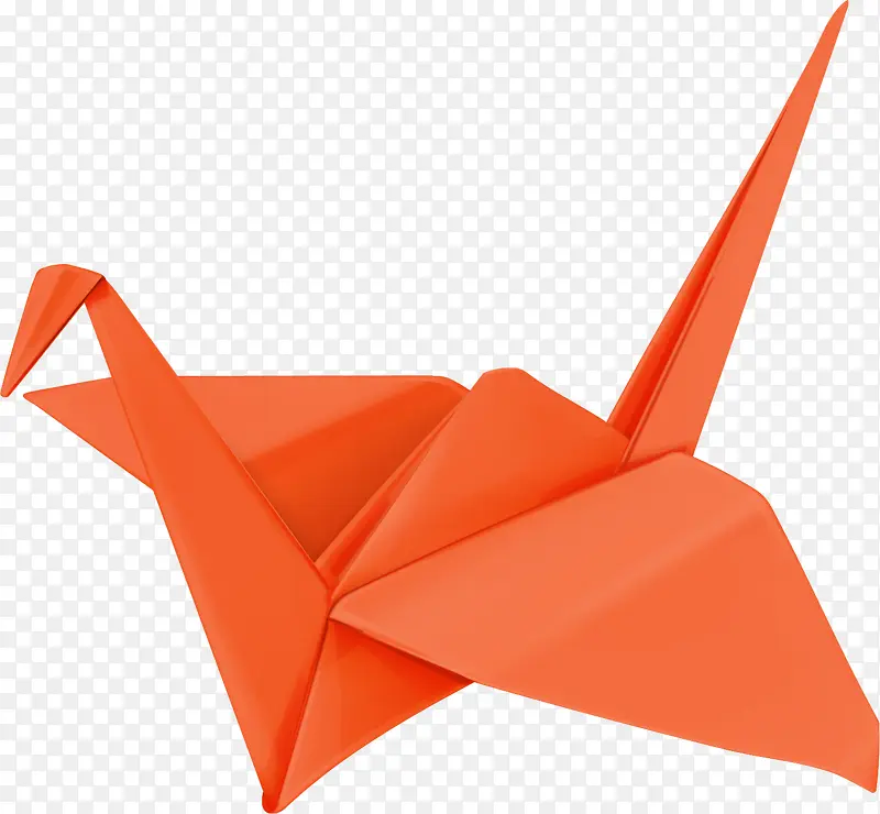 红色折纸千纸鹤
